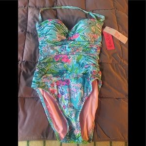 Lilly Pulitzer Bathing Suit Flamenco New NWT Size 4